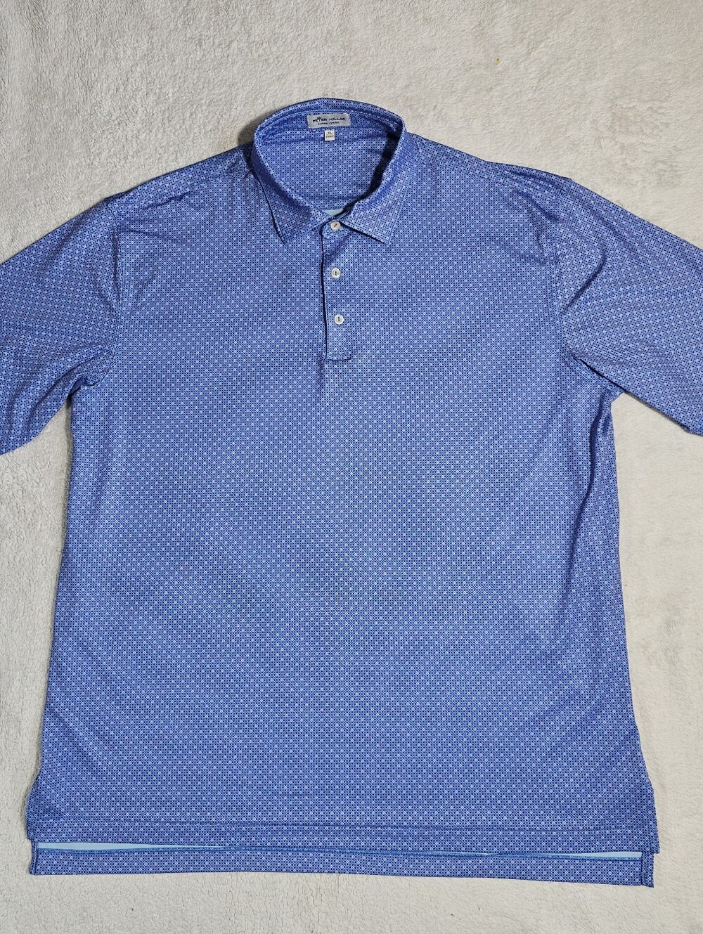Peter Millar Summer Comfort Golf Polo Men's XL Blue.